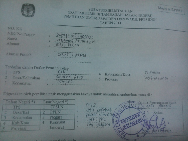 Cara Nyoblos Bagi Perantau. Mudah dan Cepat.