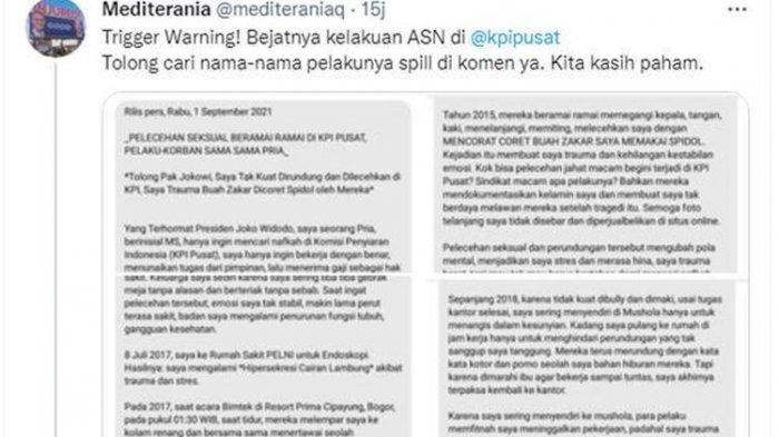 Tanggapan Kpi Pusat Soal Pelecehan Seksual Dan Perundungan Oleh Oknum Pegawai Kpi Kaskus 0424