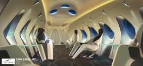 Interior Pesawat Virgin Galactic,Pesawat Wisata Luar Angkasa