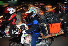 Modifikasi Motor Unik Saat Mudik Lebaran