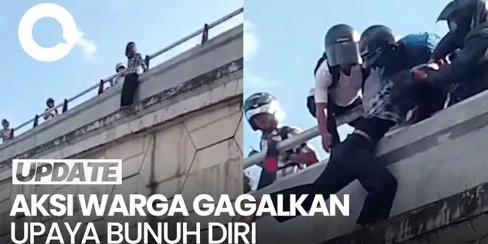 Aksi Heroik Warga: Selamatkan Wanita yang Coba Lompat Dari Jembatan Di Ambon
