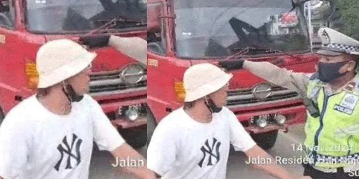 Pemuda Mabuk Tuak Viral Pukul Polisi di Palembang
