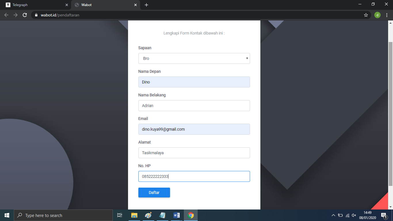 Mudah Membangun Database Reseller & Agen Dengan Keyboard Wabot