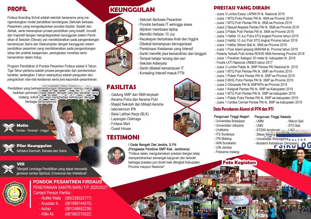Cara Mudah Membuat Dan Referensi Contoh Brosur Sekolah Yang Menarik