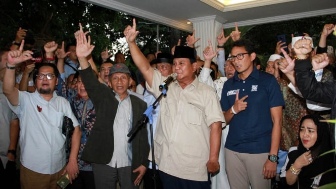 Besok, Prabowo-Sandi Bakal Gelar Sujud Kemenangan di Kertanegara