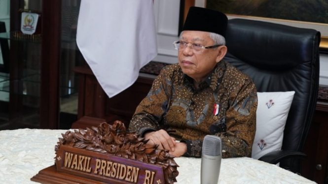 Ma'ruf Amin Sebut Indonesia Alami Dampak Ekonomi yang Berat