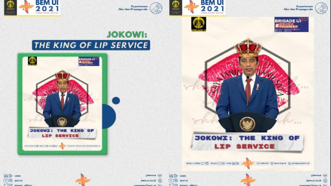BEM Unair Dukung BEM UI soal Kritik Jokowi The King of Lip Service