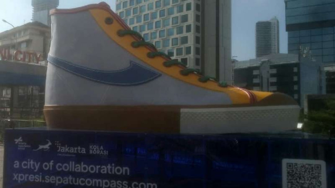 Ada Tugu Sepatu Raksasa di Jakarta, Wagub: Supaya Setara Kota Dunia