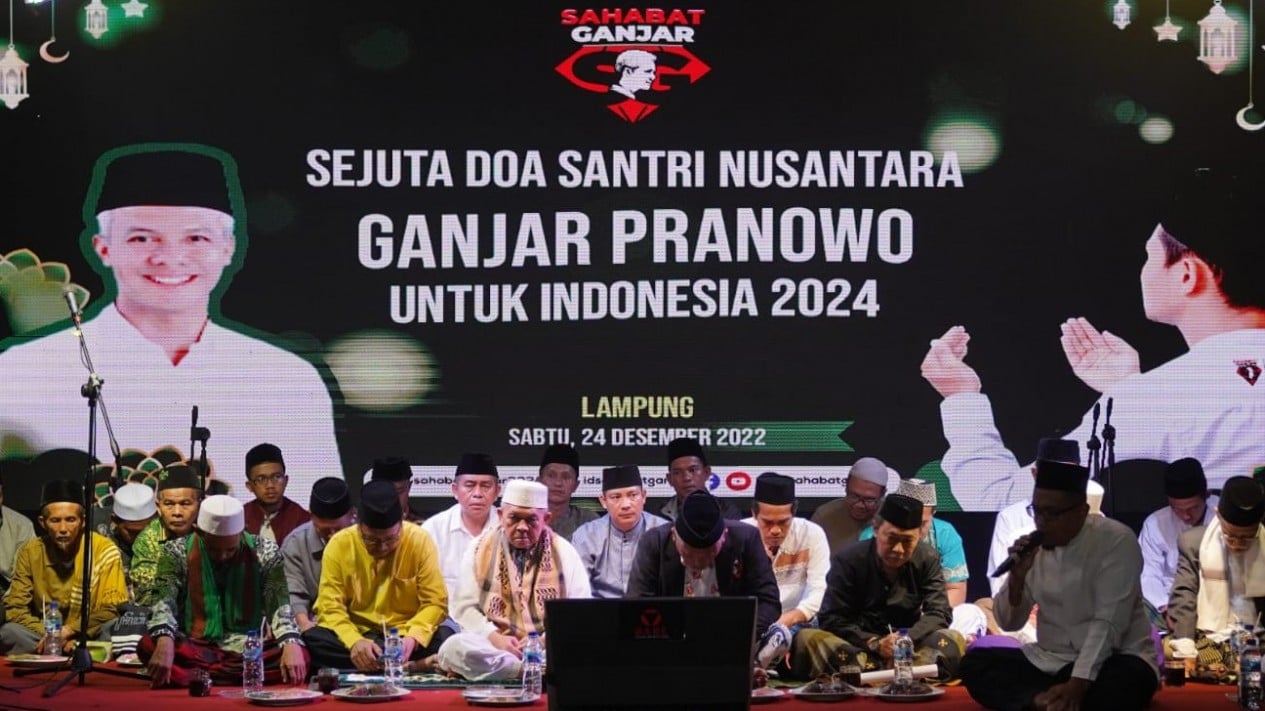 Di Lampung, Relawan Bikin Doa Bersama untuk Kelancaran Ganjar Menuju 2024