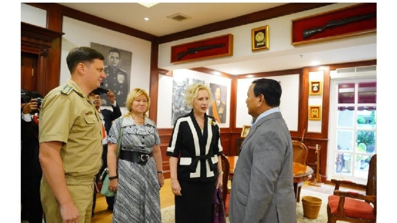 Bertemu Dubes Rusia, Prabowo Bahas Proposal Perdamaian