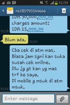 Masih anget gan habis ngerjain penipu nih....