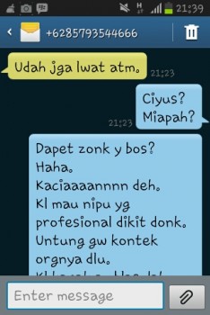 Masih anget gan habis ngerjain penipu nih....
