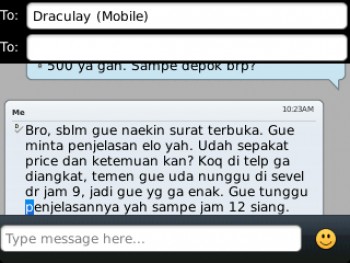 SURAT TERBUKA UNTUK SDR. DANUATMODJO RISNANDAR A.K.A DRACULAY, BAD BUYER!