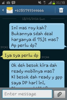 Masih anget gan habis ngerjain penipu nih....
