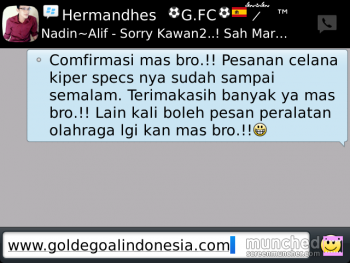 Testimonial SepatuBolaMurah.com / GoldenGoalindonesia 