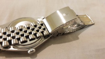 Original Rolex DateJust 16014, 36mm Quickset, Blue Dial, painted on Roman dial