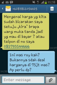 Masih anget gan habis ngerjain penipu nih....