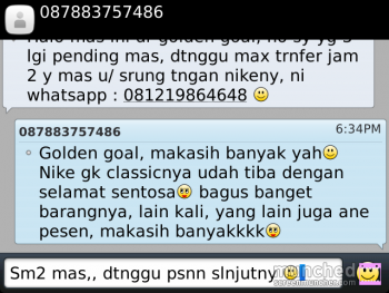 Testimonial SepatuBolaMurah.com / GoldenGoalindonesia 