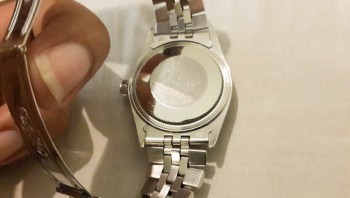 Original Rolex DateJust 16014, 36mm Quickset, Blue Dial, painted on Roman dial