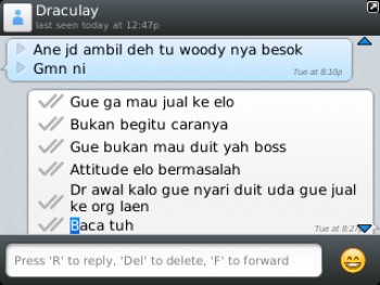 SURAT TERBUKA UNTUK SDR. DANUATMODJO RISNANDAR A.K.A DRACULAY, BAD BUYER!