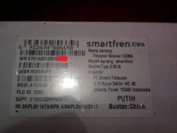 SmartFren E781A CDMA