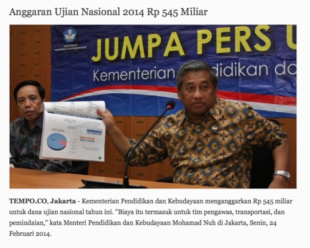 Korban Kesembronoan Menteri Pendidikan
