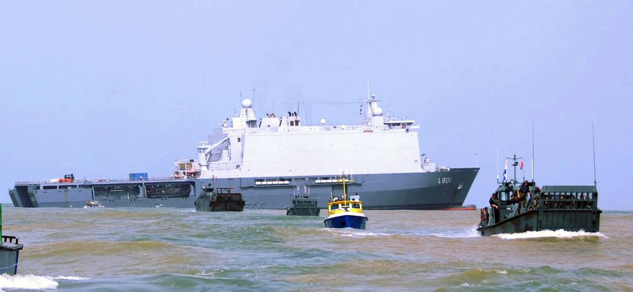 Amphibious Ships Dock Rotterdam & Galicia. (The Netherlands & Spain)