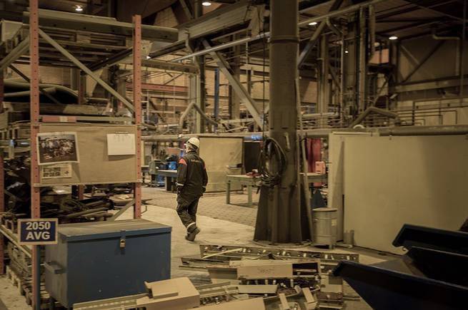 Kockums Shipyard in Karlskona Sweden build their submarine