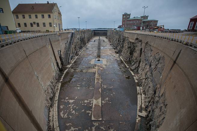 Kockums Shipyard in Karlskona Sweden build their submarine