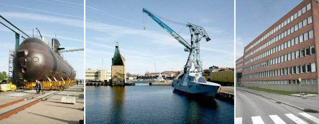 Kockums Shipyard in Karlskona Sweden build their submarine