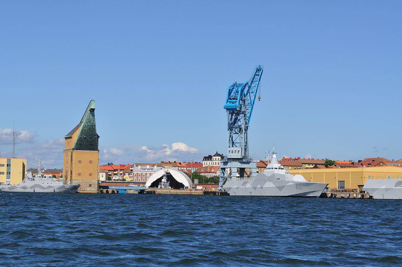 Kockums Shipyard in Karlskona Sweden build their submarine