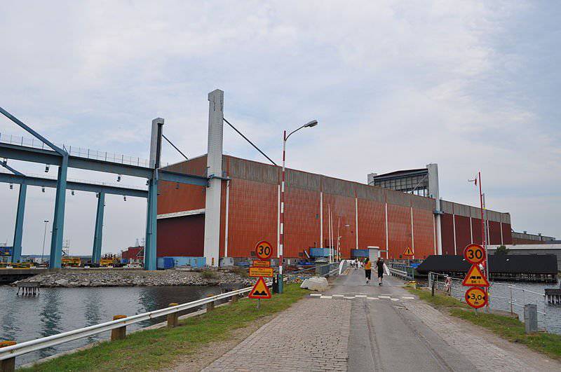 Kockums Shipyard in Karlskona Sweden build their submarine