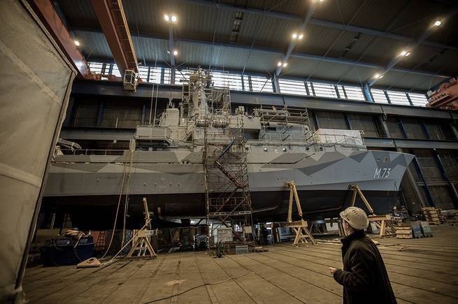 Kockums Shipyard in Karlskona Sweden build their submarine