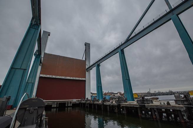 Kockums Shipyard in Karlskona Sweden build their submarine