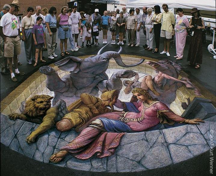 Kurt Wenner Master Anamorphic(Karya Seni Terbaru Gan)