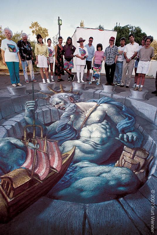 Kurt Wenner Master Anamorphic(Karya Seni Terbaru Gan)