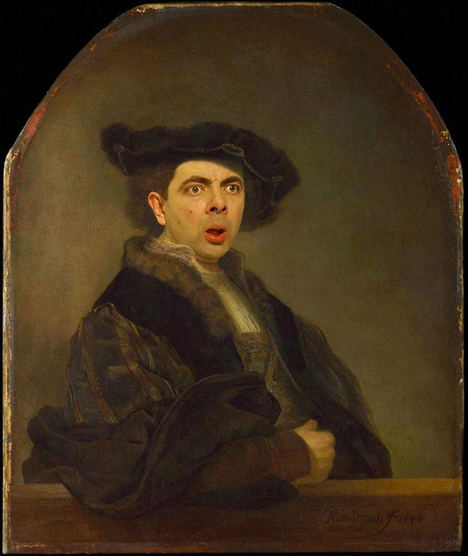 Mr. Bean Ada di Lukisan Terkenal
