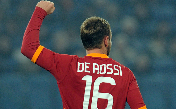 Misteri Jersey Longsleeve Daniele De Rossi di Lengan Kiri