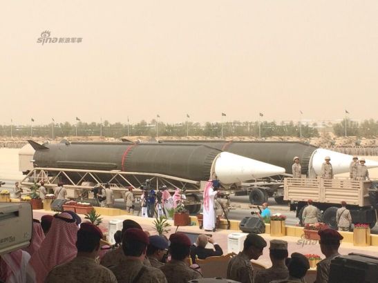 Saudi Arabia puts Chinese made DF-3 missile on display