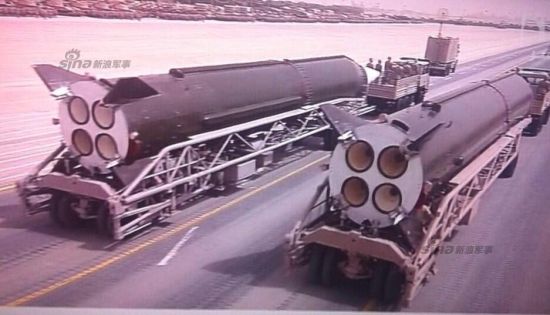 Saudi Arabia puts Chinese made DF-3 missile on display