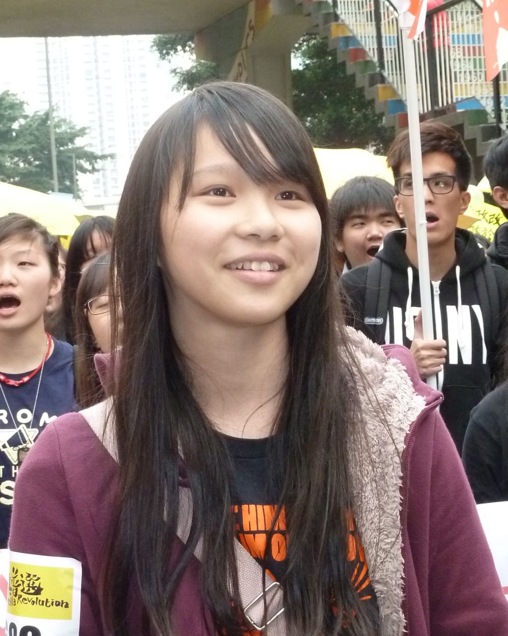 Agnes Chow, umurnya baru 21 taun, tp udah jadi advokat Hong Kong