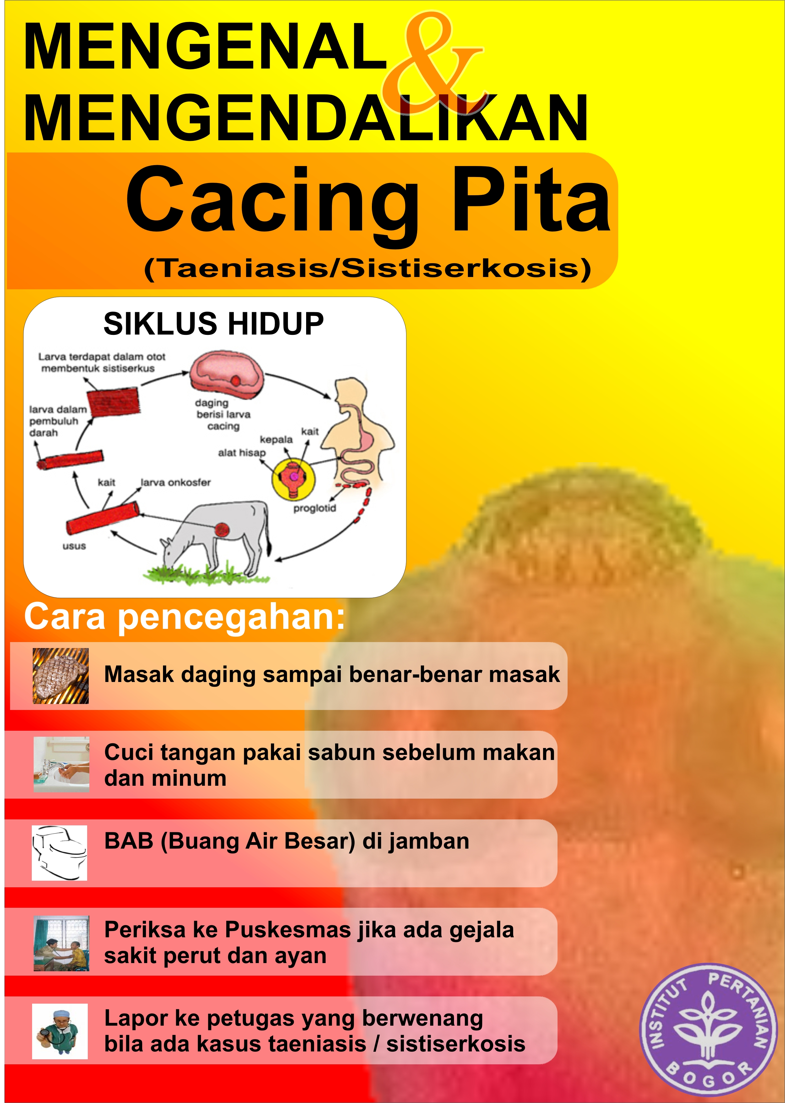 Di Simalungun ada Cacing Pita 10,5 Meter di Tubuh manusia, Bagaimana bisa ?