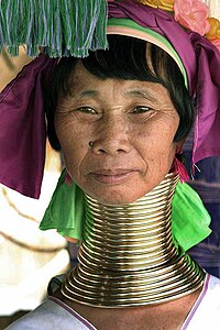 Inspirasi Wanita Ini Memanjangkan Leher dari Suku Kayan Lahwi