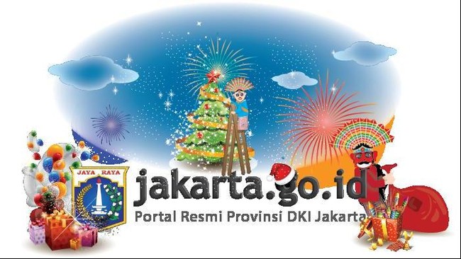Situs Pemprov Jakarta Dihack, Gambarnya Ondel-ondel Sedang Natalan