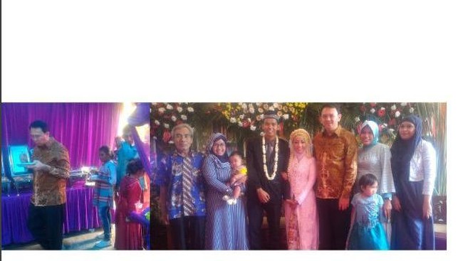 Saat Ahok Liburan ke Kondangan Warga