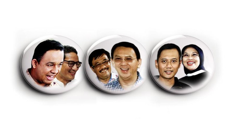 Survei Populi Center: Elektabilitas Ahok-Djarot 45,5%