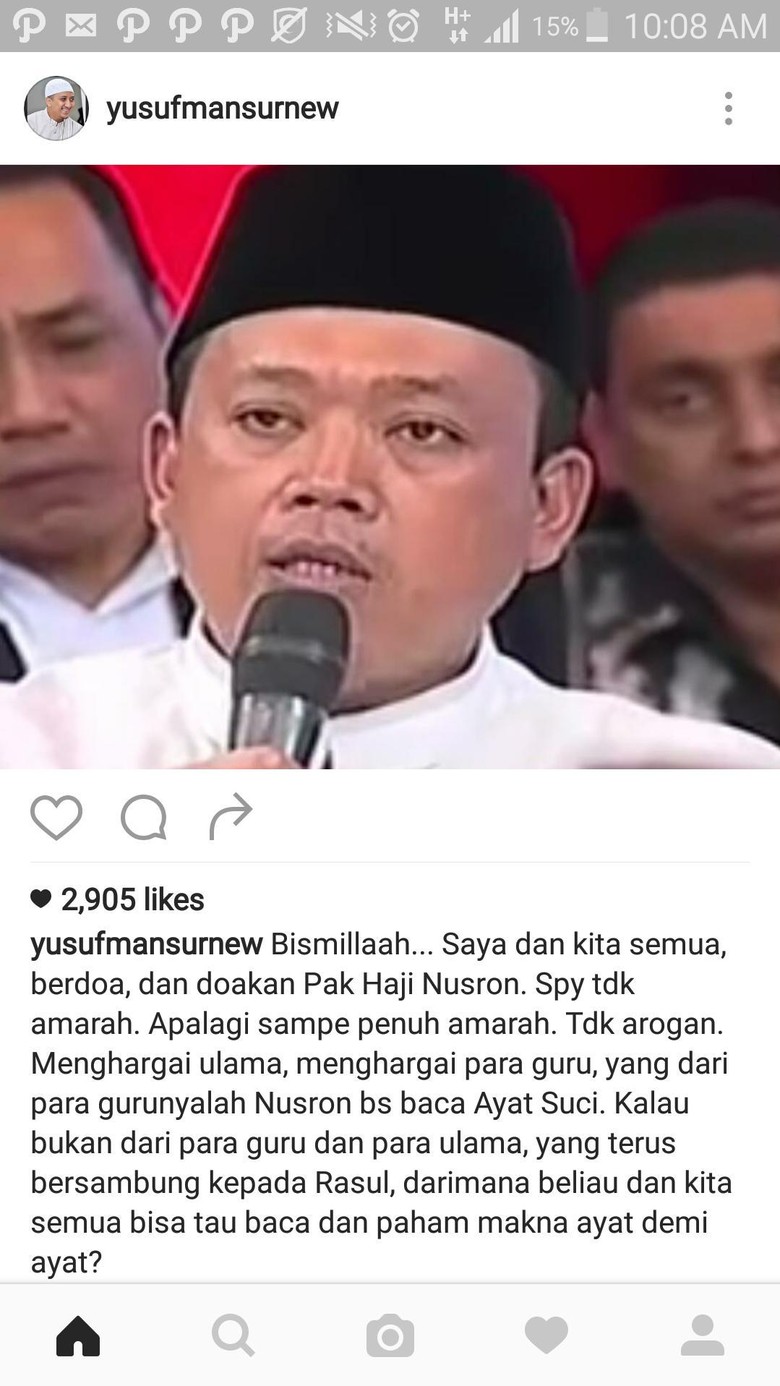 Yusuf Mansur Hapus Postingannya Soal Nusron Wahid