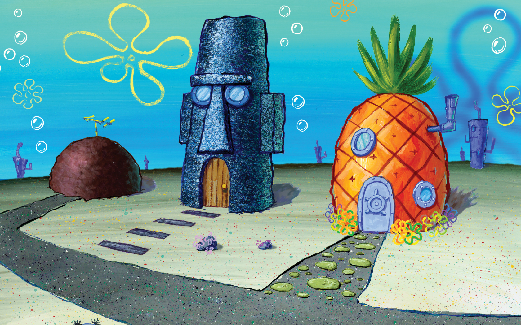 Rumah Patrick Batu, Squidward Moai, Kenapa Spongebob Nanas?