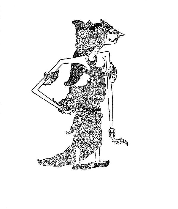 Gambar Wayang 7 Bulanan - Eva