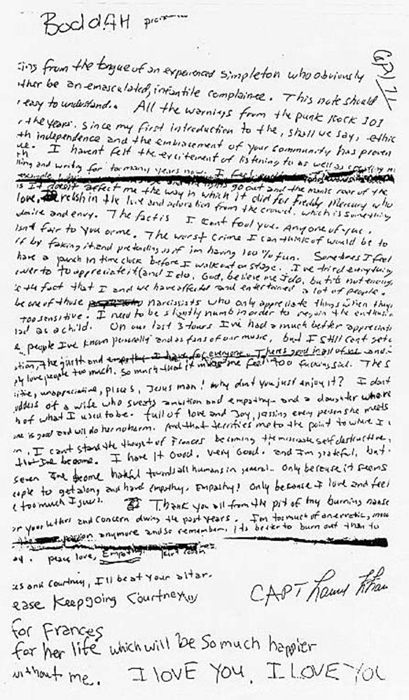 Kisah Biografi Legend Of Kurt Cobain dan Nirvana " Gak Ada Gantinya "